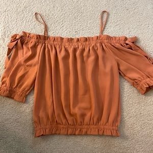 Off the shoulder fall top